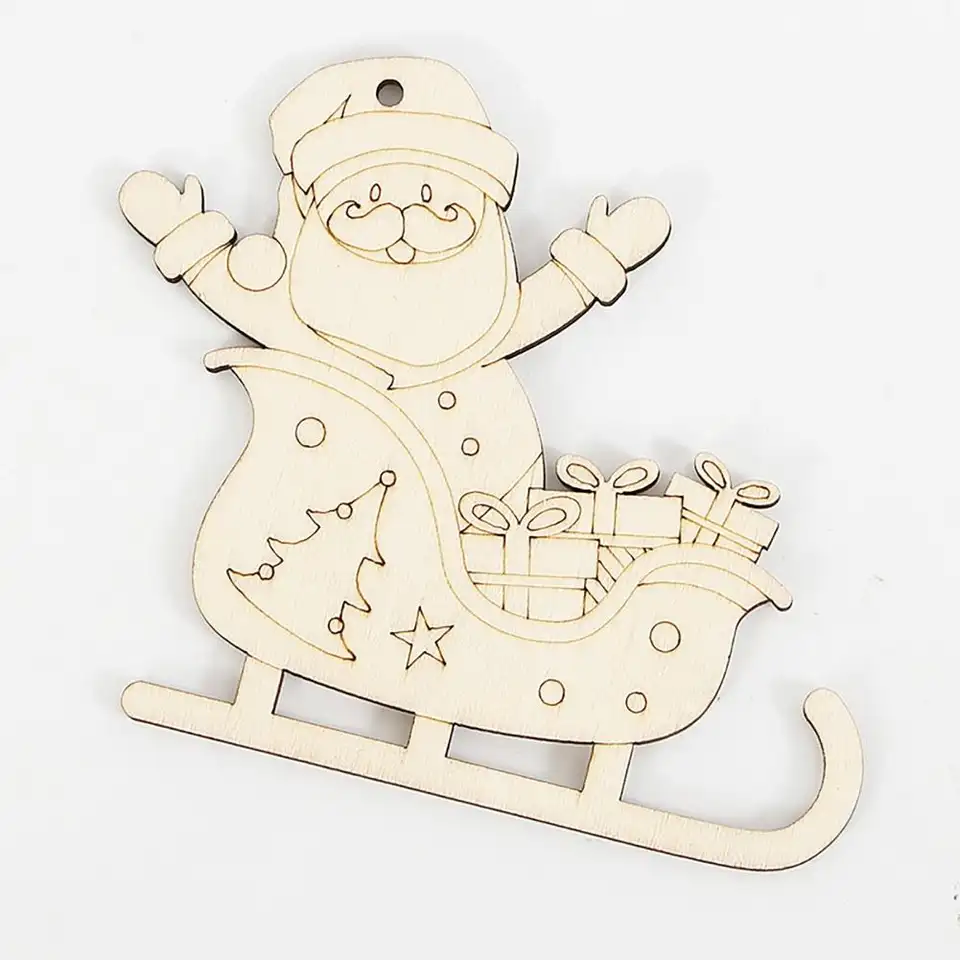 แผ่นไม้เปล่าสำหรับทาสี ตกแต่งต - Art And Craft Xmas Tree บทวิจารณ์และราคา