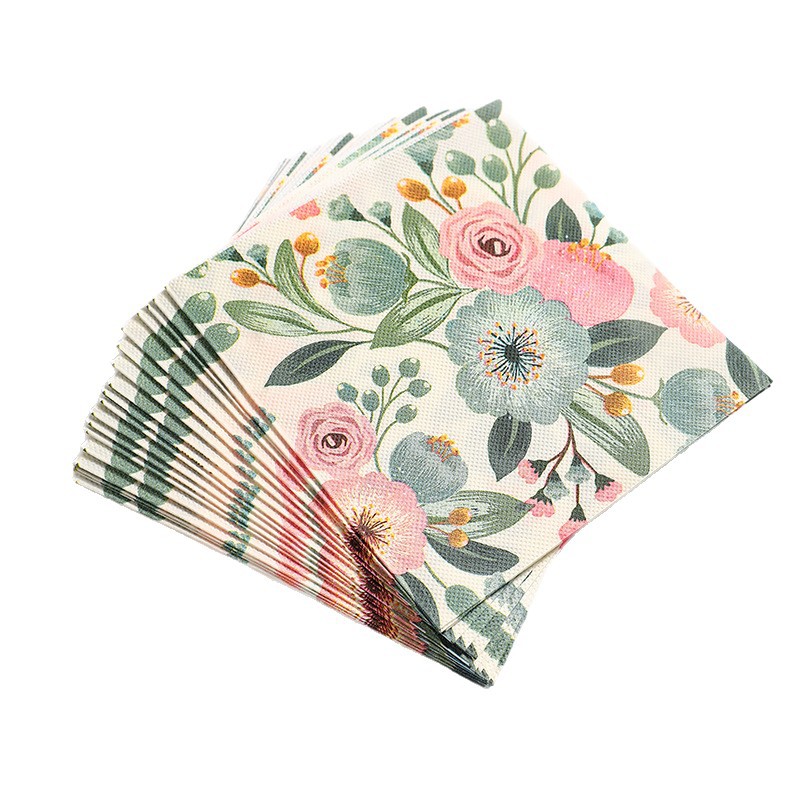 กระดาษรองจานลายดอกไม้สไตล์ชนบท - Art Craft Items บทวิจารณ์และราคา