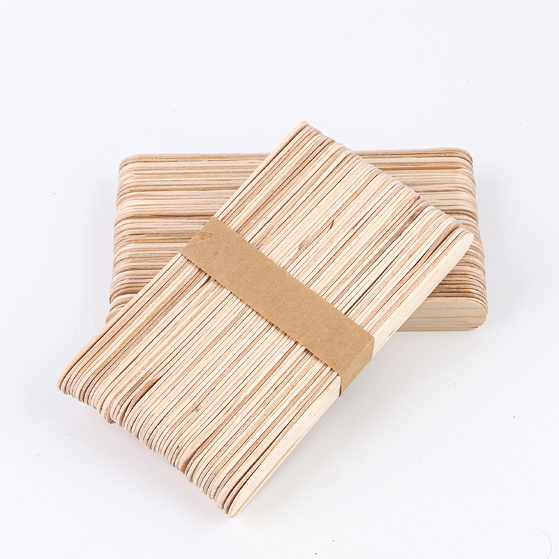 ใหม่50ชิ้นไอศกรีมแท่งไม้ธรรมชา - Eco Art Craft บทวิจารณ์และราคา
