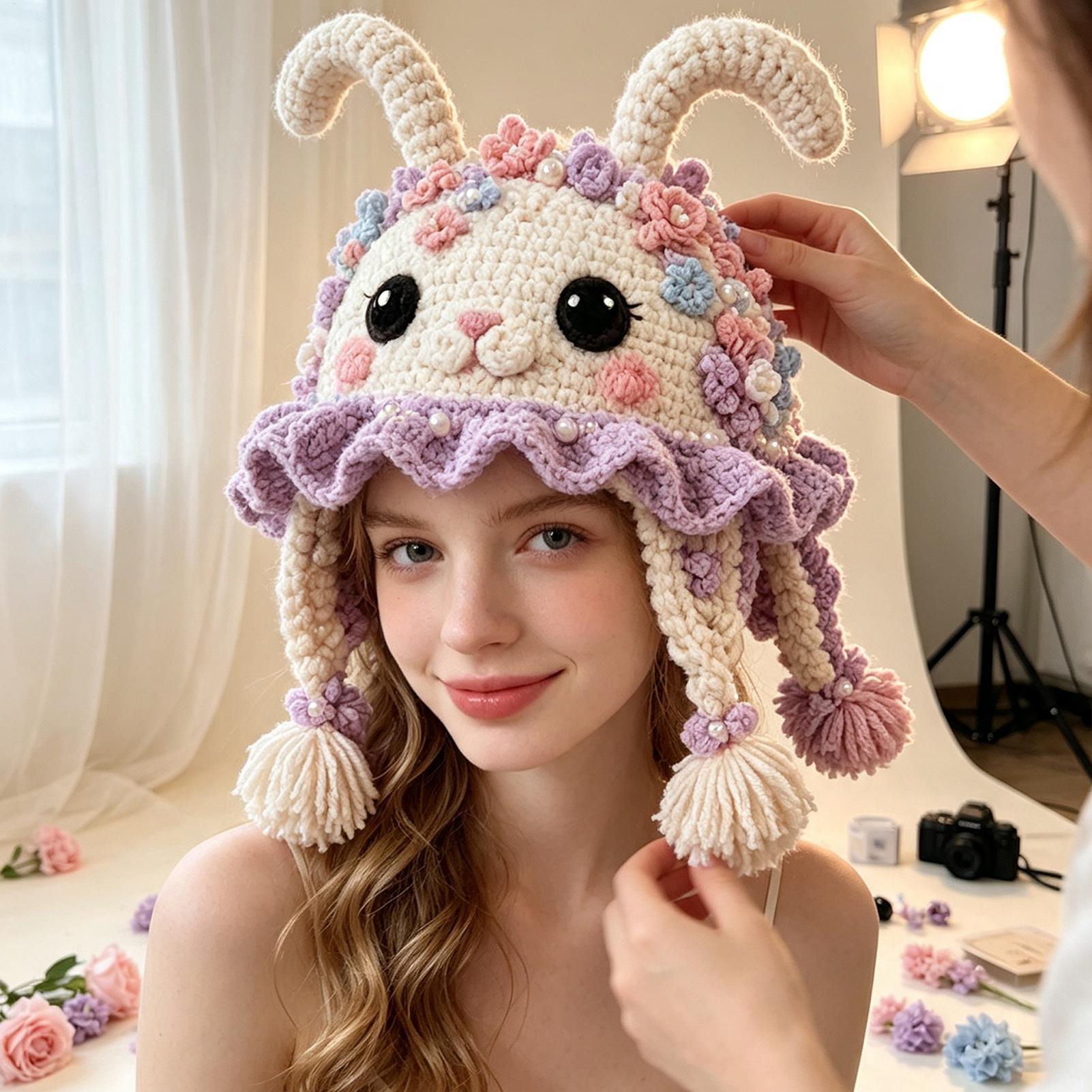 ชุดอุปกรณ์ถักหมวกโครเชต์ หมวกส - Art Craft Girl บทวิจารณ์และราคา