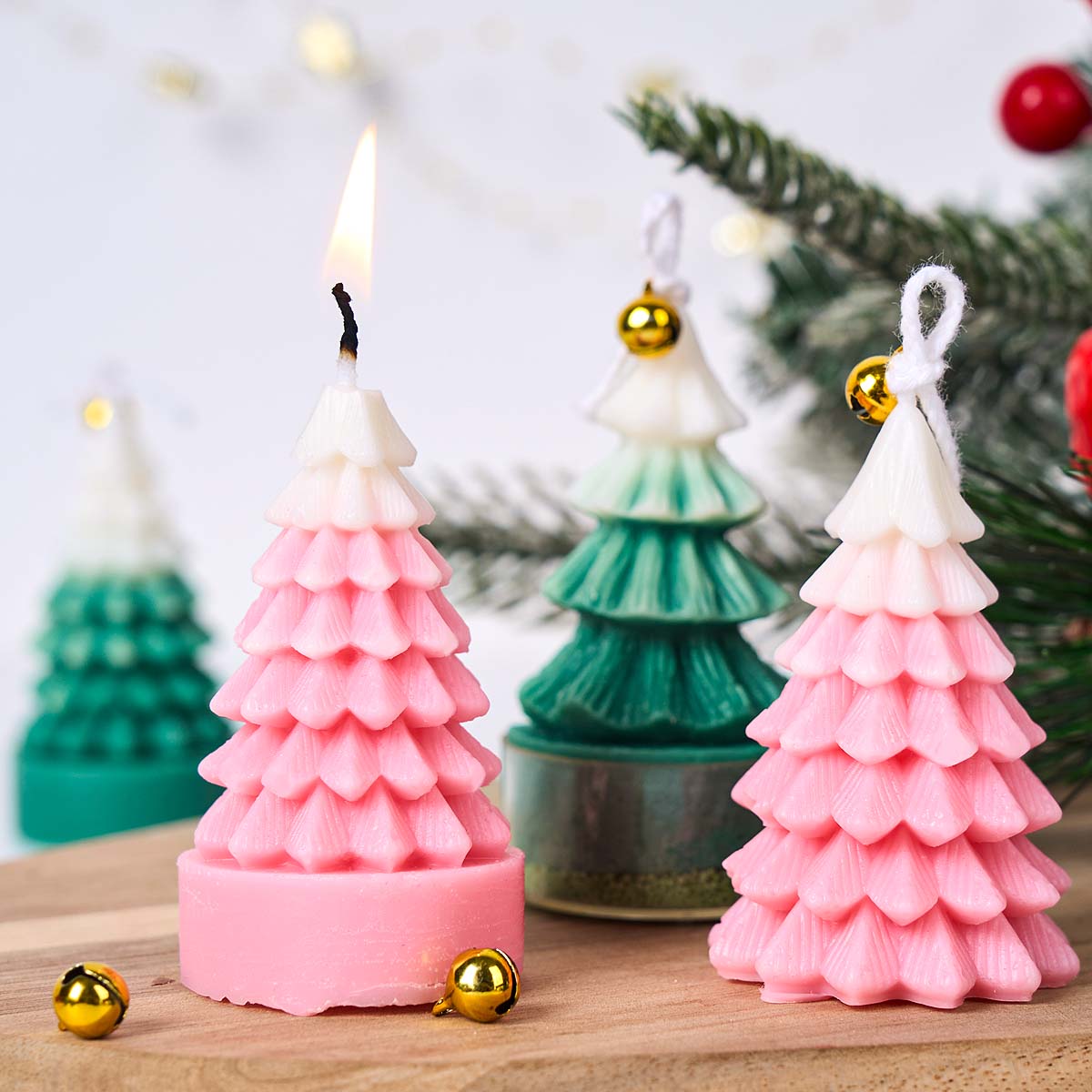 แม่พิมพ์ซิลิโคนต้นคริสต์มาส 3  - Art And Craft Xmas Tree บทวิจารณ์และราคา