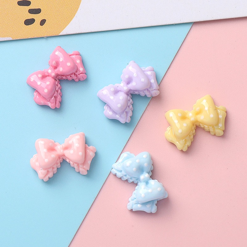 ชาร์มเรซิ่นรูปโบว์ขนาดเล็ก 7 ส - Art Craft Items บทวิจารณ์และราคา