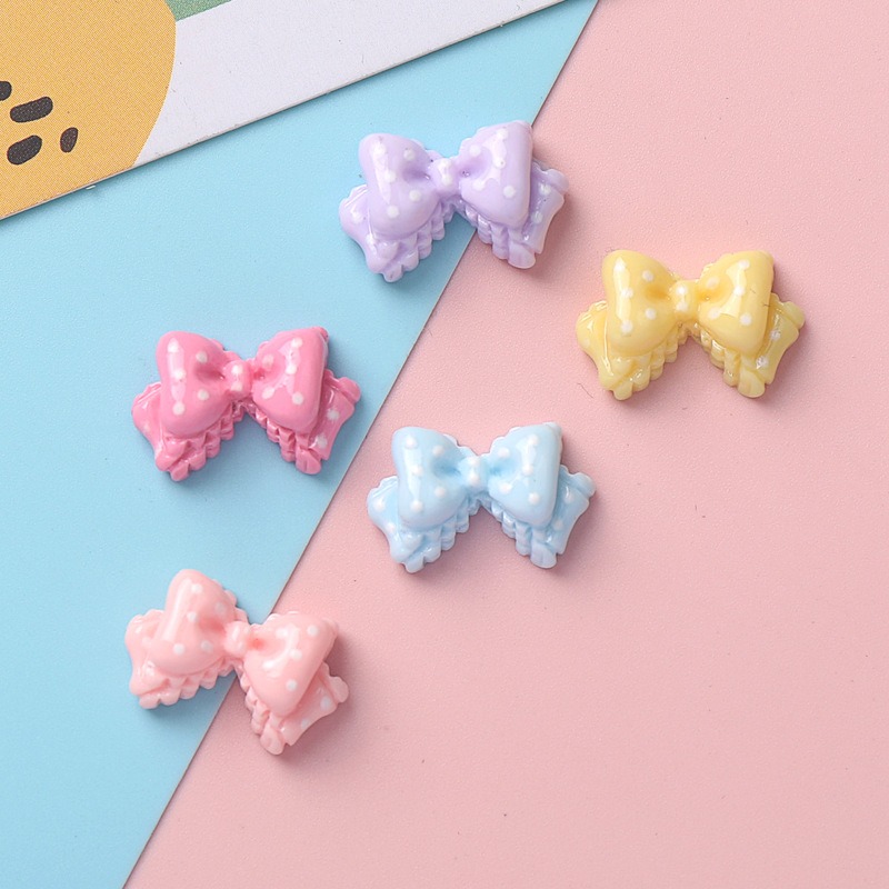 ชาร์มเรซิ่นรูปโบว์ขนาดเล็ก 7 ส - Art Craft Items บทวิจารณ์และราคา